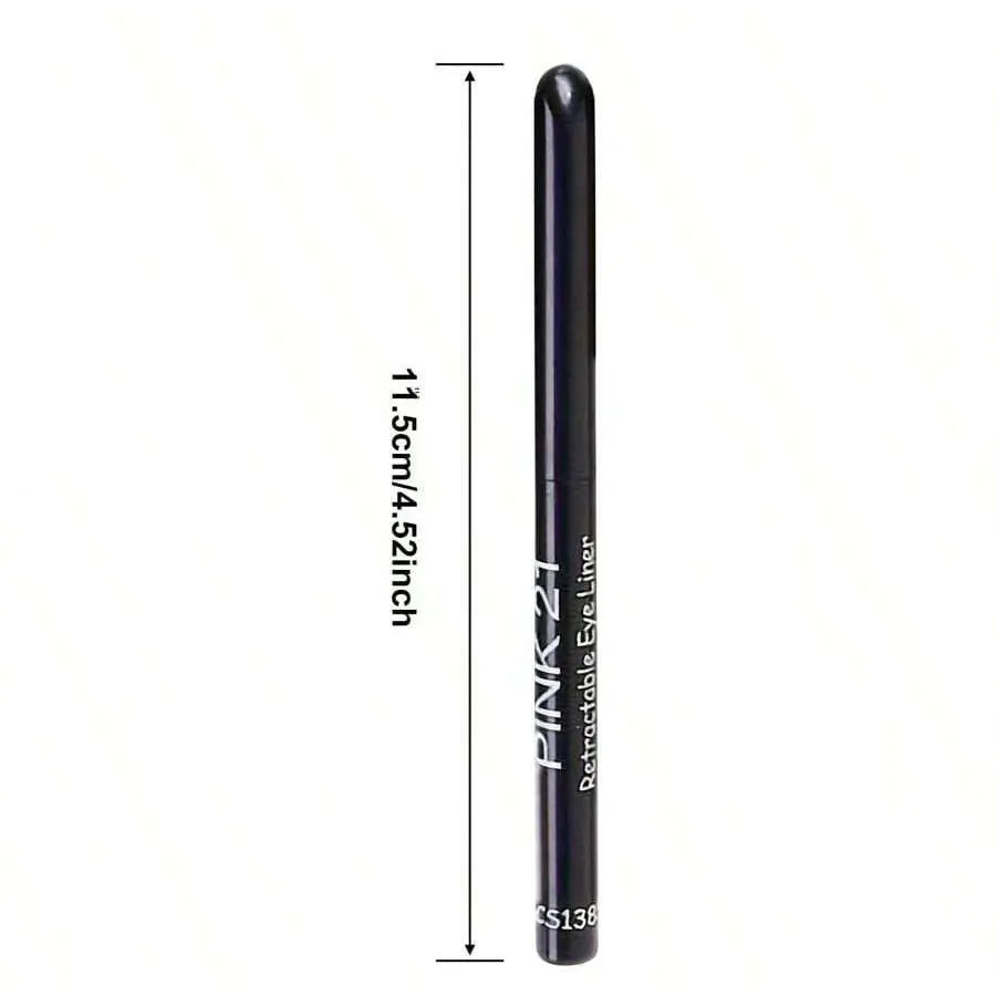 3pcs Waterproof Black Eyeliner Pencils – Smudge-Proof, Long-Lasting & Easy for Beginners