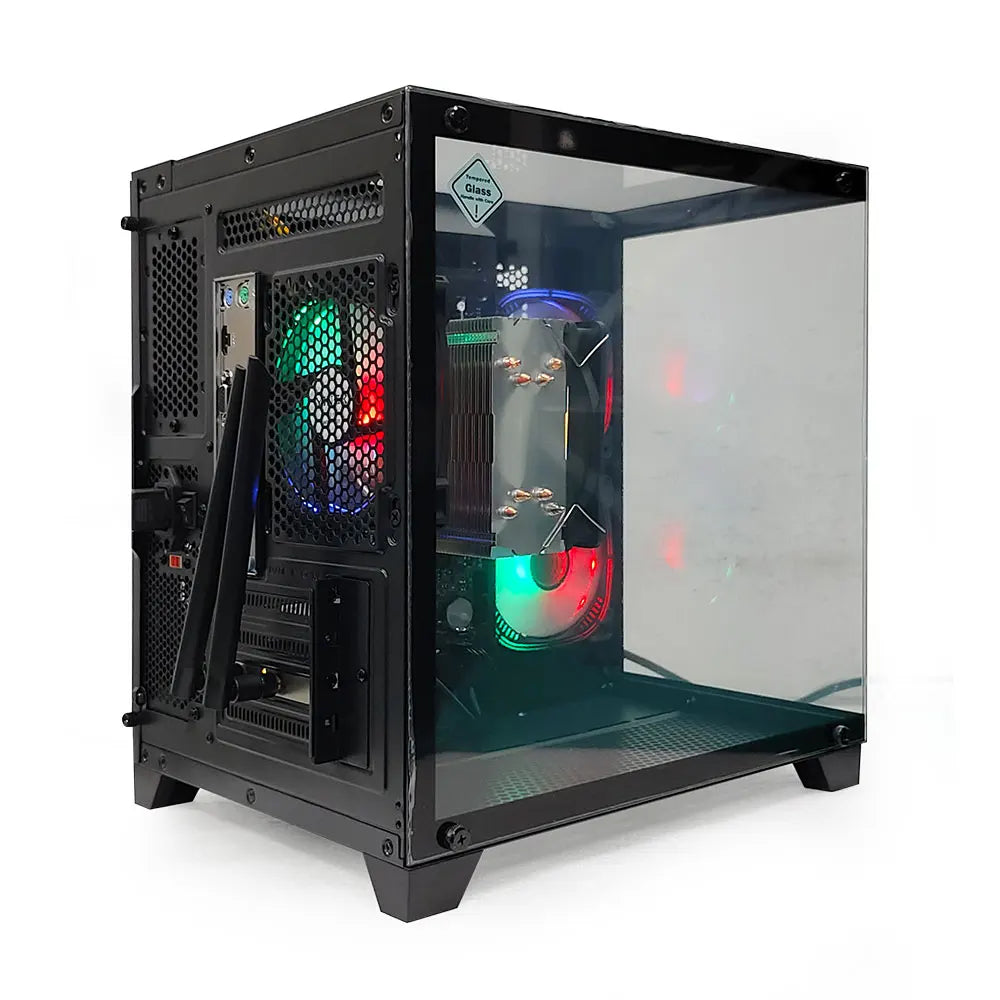 All-in-One Desktop Computer Setup – AMD Ryzen 5, SSD+HDD Storage, 16:9 LED Display, Gaming & Office Use