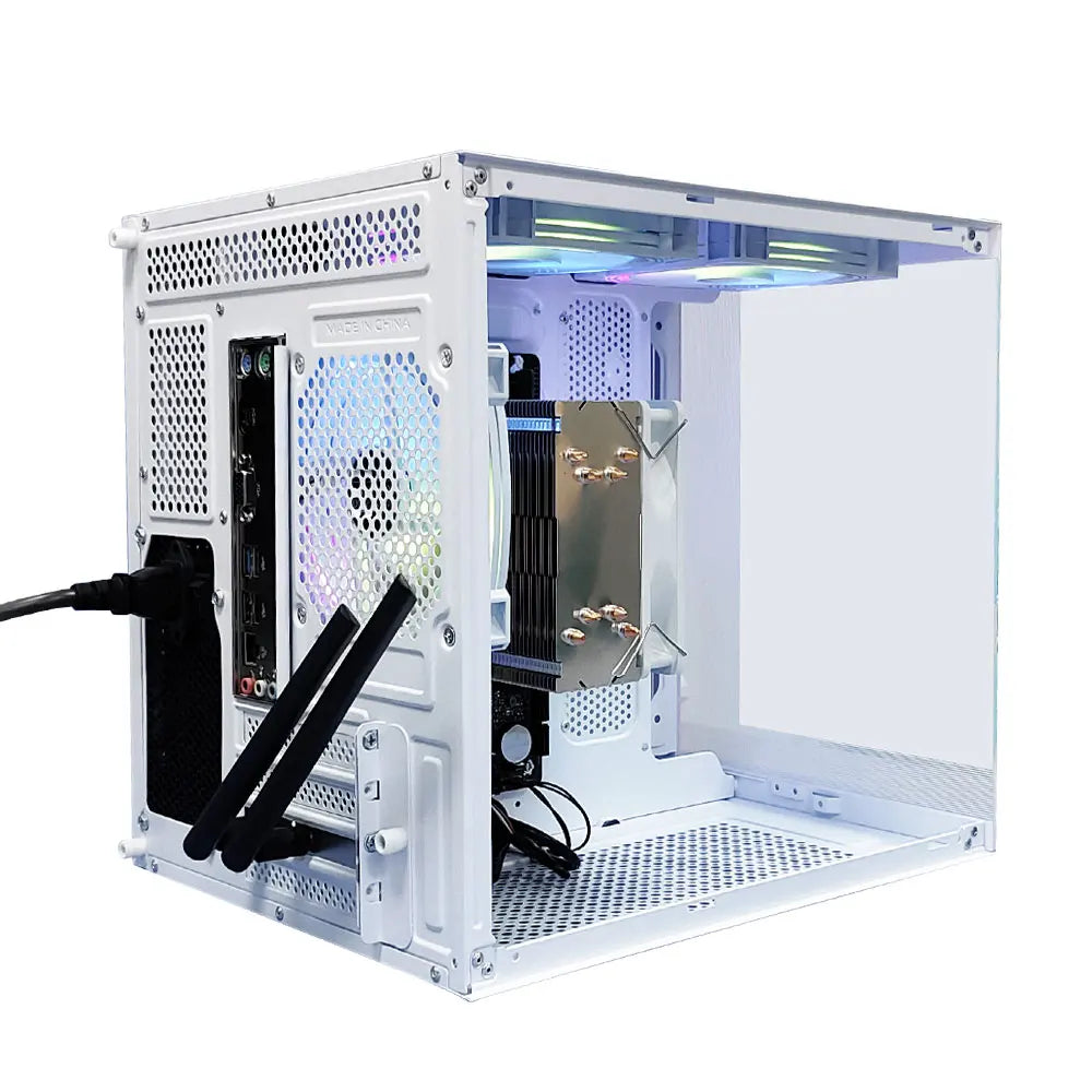 Affordable Prebuilt Full Gaming PC Setup – Custom Desktop Computer with SSD+HDD Storage, LED Display Output, and DDR4 RAM