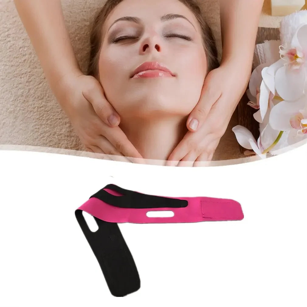 V-Shaped Face Lift Bandage – Slimming Chin Strap for Double Chin Reduction & Jawline Support