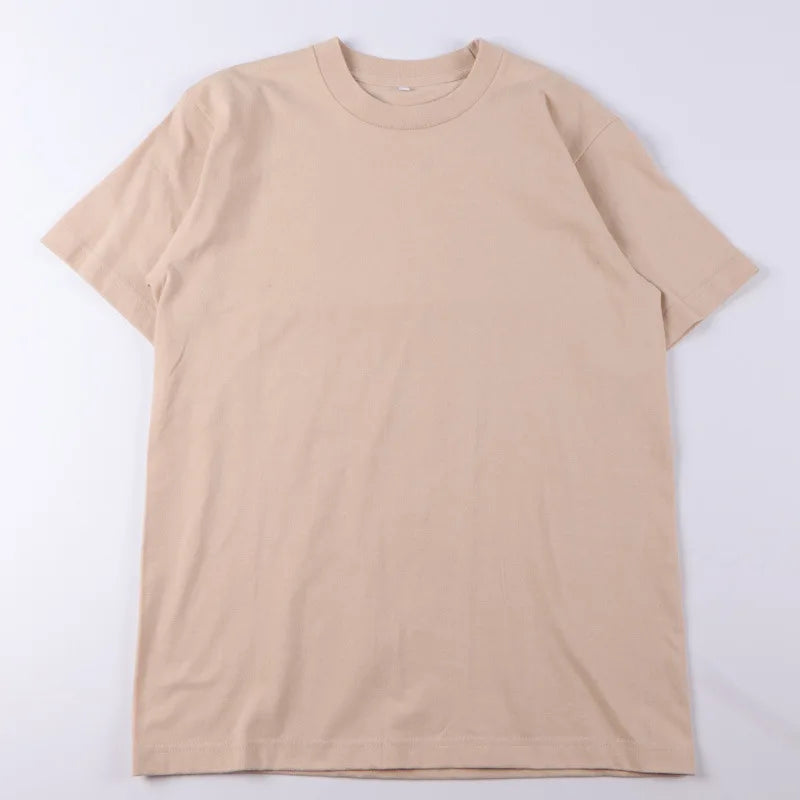 Women's 100% Cotton Loose Fit Short Sleeve T-Shirt – Casual Solid Color Summer Essential Tee