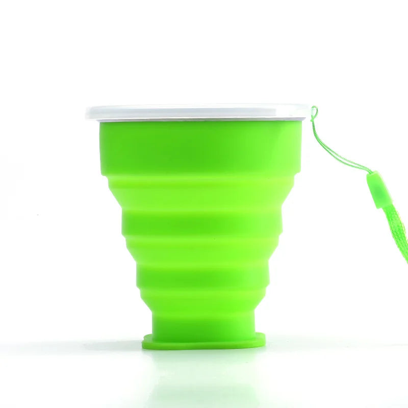 Collapsible Silicone Travel Cup – BPA-Free Foldable Coffee & Water Cup for Outdoor Use