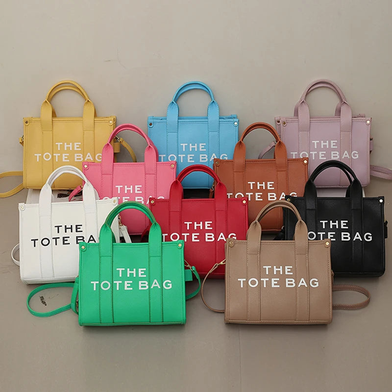 Women's Large Solid Tote Bag – Fashion Crossbody Handbag with Zipper Closure and Interior Compartment