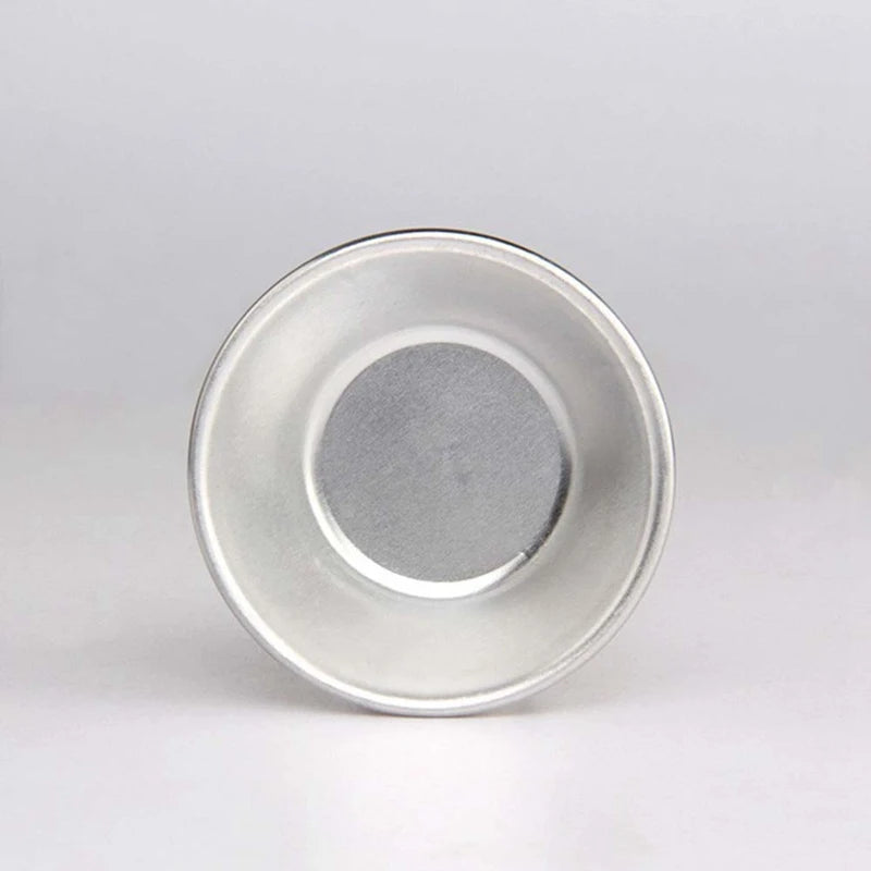 10Pcs Aluminum Egg Tart Moulds – Portuguese Style Round Baking Cups for Cupcakes, Fruit Cakes & Pastries