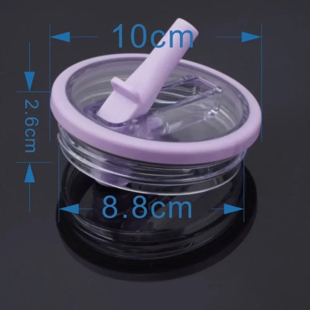 40oz Spill-Proof Lid with Spiral Straw Cover – Creative, Eco-Friendly Replacement Lid for Stanley Cup Accessories