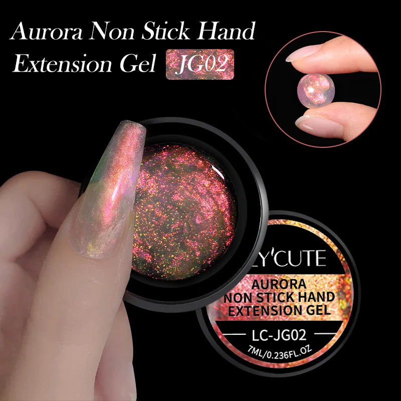 6-in-1 HEMA-Free Hard Gel Nail Polish – Clear Self-Leveling Nail Extension & Reinforcement Builder Gel (8ml)