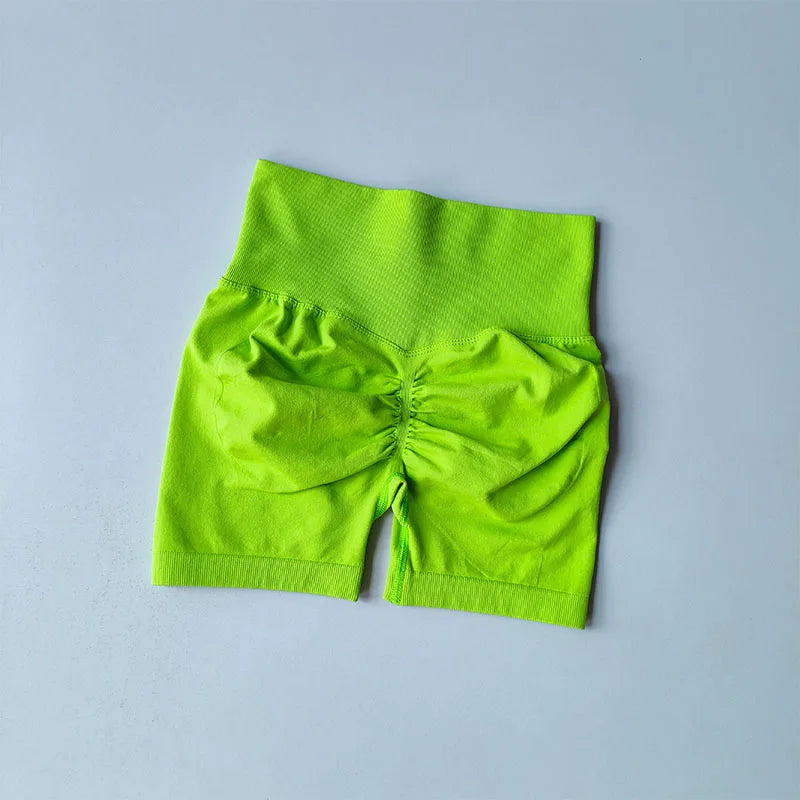 Women's High Waist Butt-Lift Sports Shorts – Breathable Tight Fit Running & Yoga Three-Point Pants
