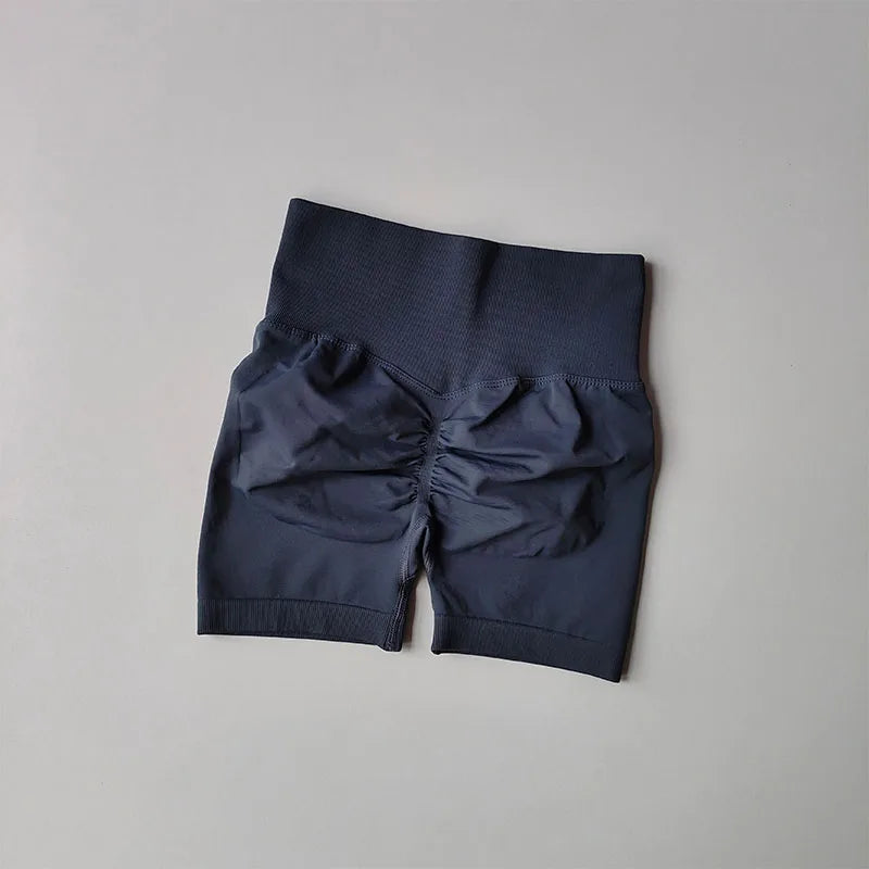 Women's High Waist Butt-Lift Sports Shorts – Breathable Tight Fit Running & Yoga Three-Point Pants