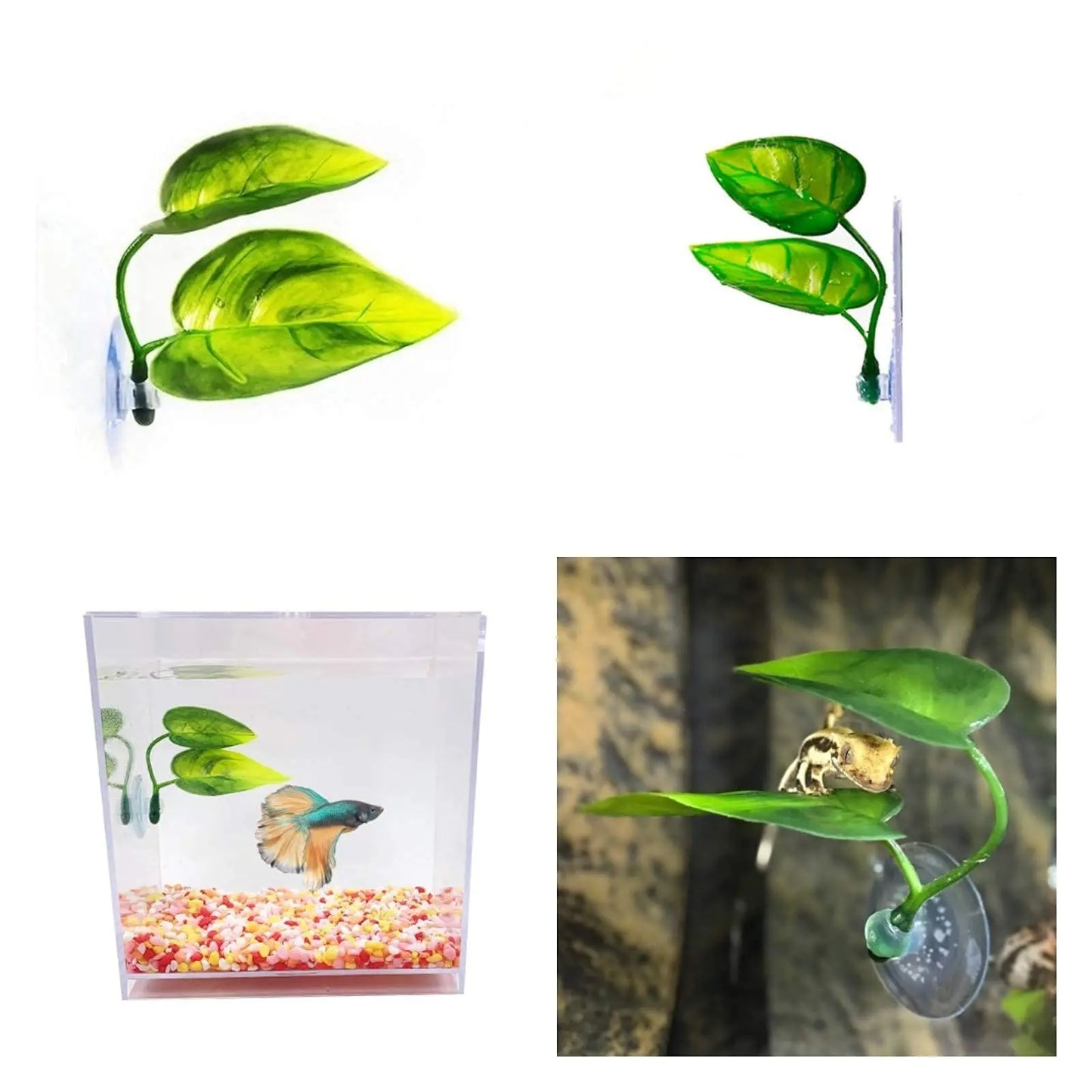 Artificial Leaf Hammock for Betta Fish – Relaxation & Spawning Plant Decoration for Aquariums