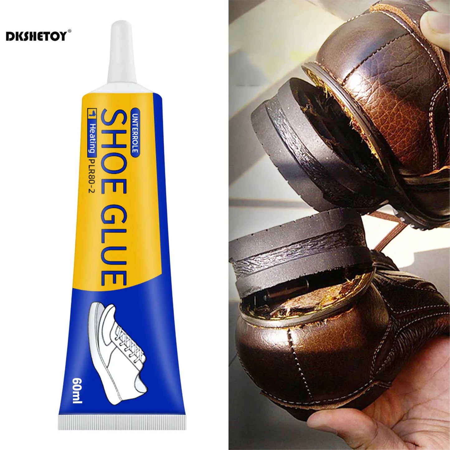 60ml Waterproof Shoe Repair Glue – Strong Adhesive for Sneakers, Boots & Leather