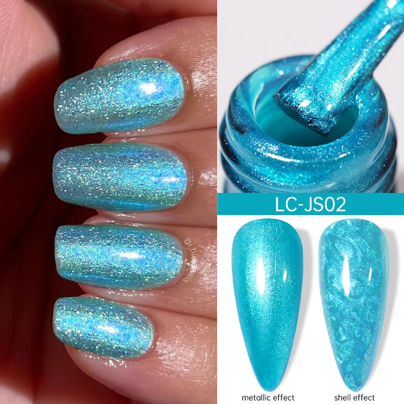 5ml Metallic Gold & Silver Liner Gel – Super Bright Mirror Nail Art Drawing Gel for French Tips & Design