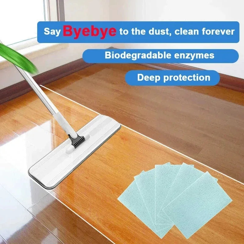 Water-Soluble Floor Cleaner Tablets – Quick-Dissolving Deodorizing Sheets for Kitchen, Bathroom & Toilet Cleaning