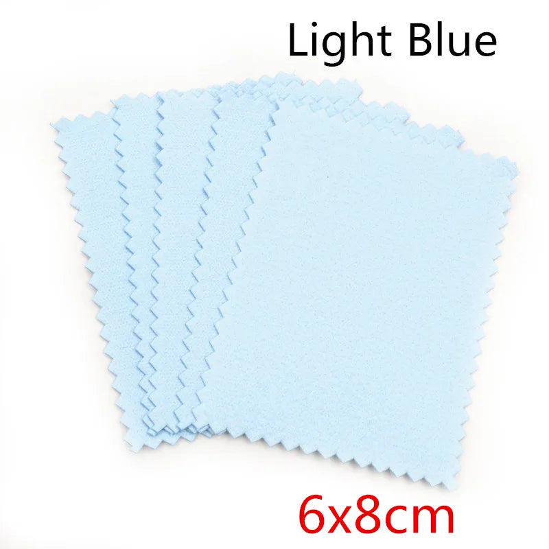 10pcs Silver Polishing Cloths – Soft Jewelry Cleaning Wipes for Silver, Gold, and Metal Accessories