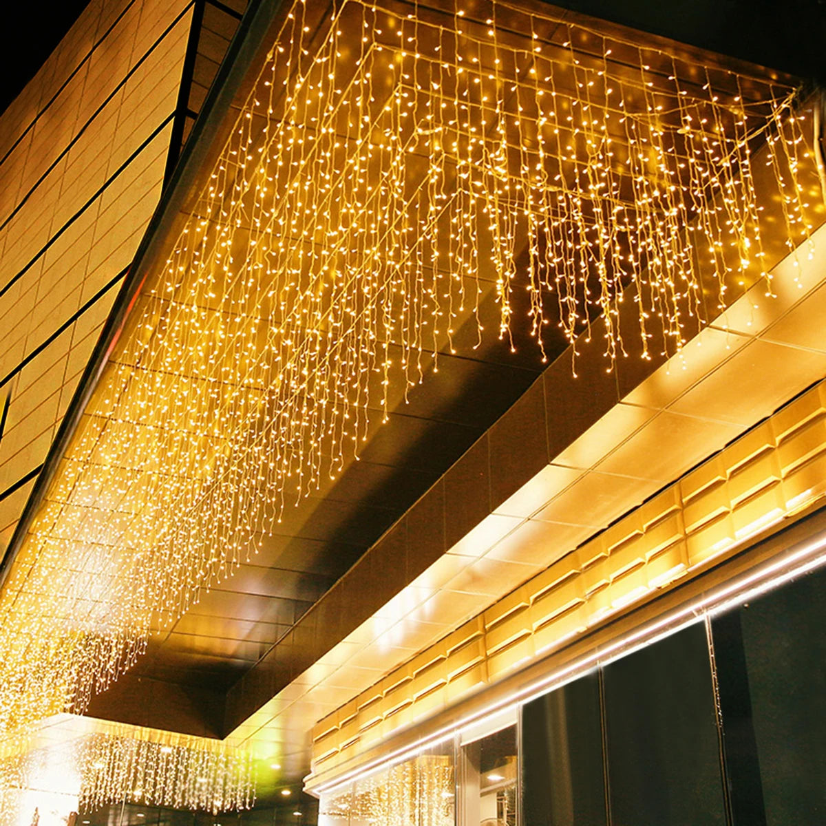 5M Outdoor Icicle LED String Lights – Waterproof Garland Curtain Lights for Garden, Party, Eaves & Wedding Decor (96 LEDs, 8 Modes)