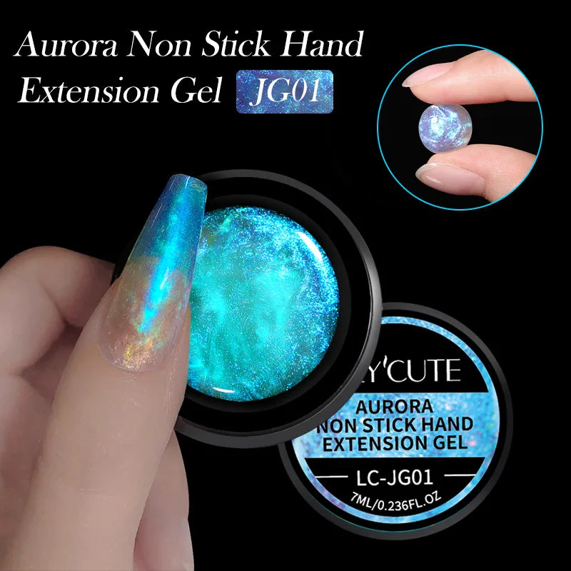 6-in-1 HEMA-Free Hard Gel Nail Polish – Clear Self-Leveling Nail Extension & Reinforcement Builder Gel (8ml)