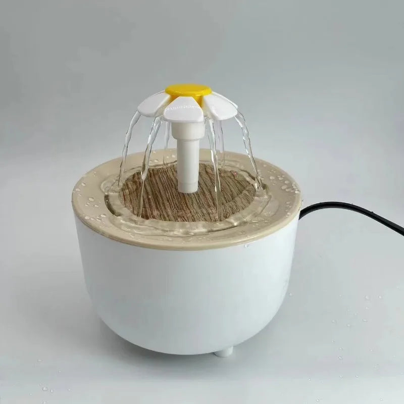 Automatic Cat Water Fountain with Transparent Design – USB Electric Quiet Pet Drinker with Recirculating Filter, 1.2L Capacity