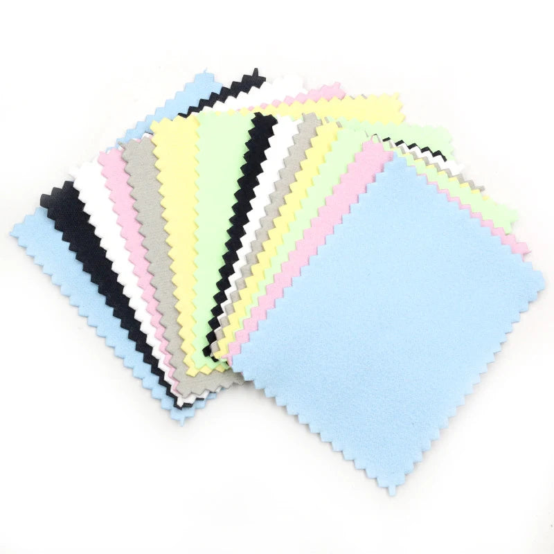 10pcs Silver Polishing Cloths – Soft Jewelry Cleaning Wipes for Silver, Gold, and Metal Accessories