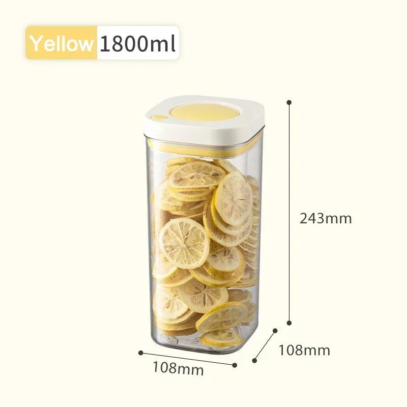 Vacuum Sealed Food Storage Container – Airtight Plastic Box for Grains, Coffee, and Kitchen Organization