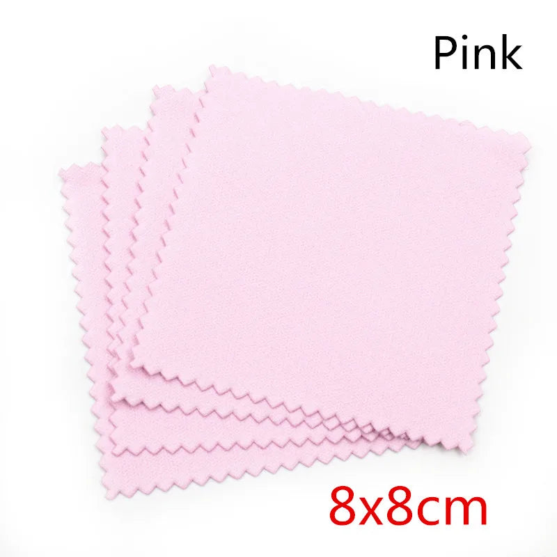 10pcs Silver Polishing Cloths – Soft Jewelry Cleaning Wipes for Silver, Gold, and Metal Accessories