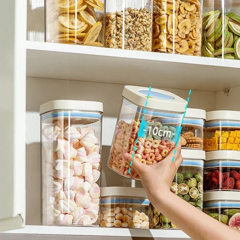Vacuum Sealed Food Storage Container – Airtight Plastic Box for Grains, Coffee, and Kitchen Organization