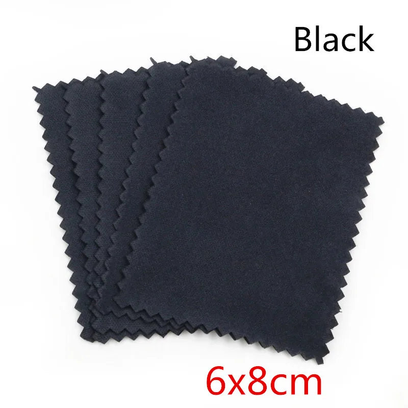 10pcs Silver Polishing Cloths – Soft Jewelry Cleaning Wipes for Silver, Gold, and Metal Accessories