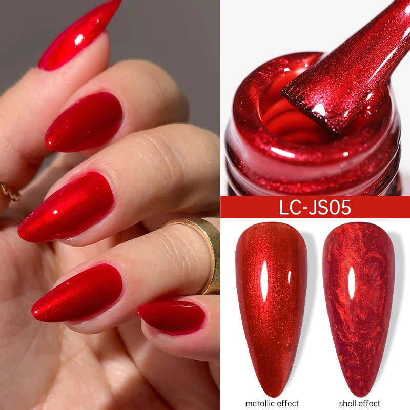 5ml Metallic Gold & Silver Liner Gel – Super Bright Mirror Nail Art Drawing Gel for French Tips & Design