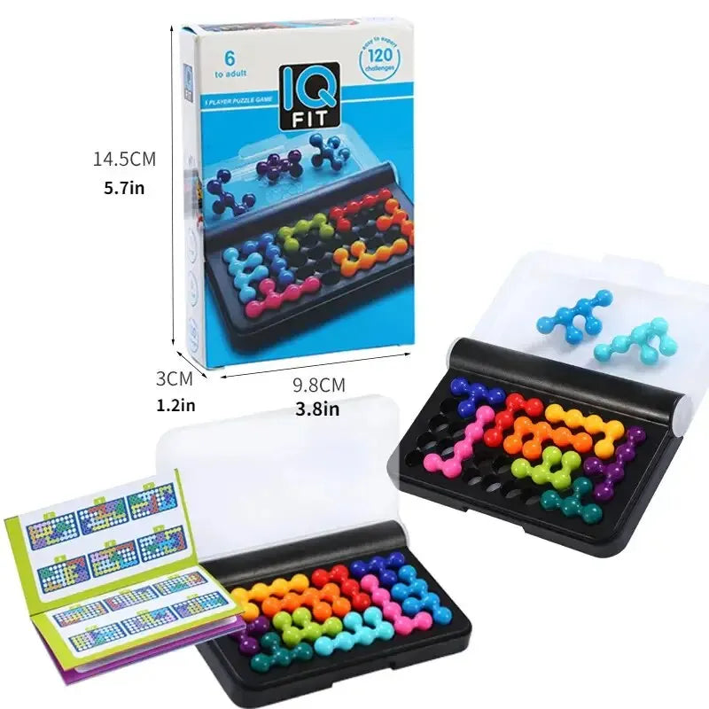3D Pyramid Beads Logic Puzzle – 120 Challenge Brain Teaser Montessori IQ Toy for Kids & Teens