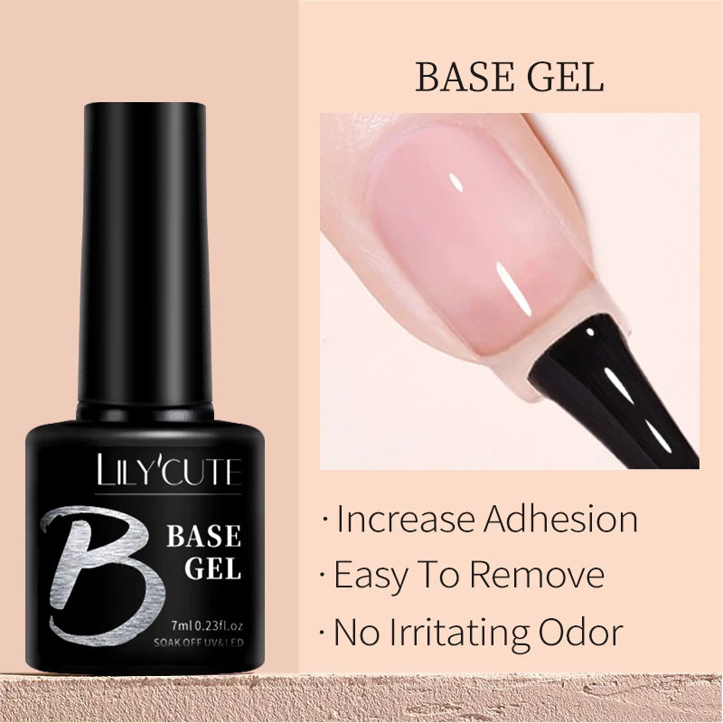 6-in-1 HEMA-Free Hard Gel Nail Polish – Clear Self-Leveling Nail Extension & Reinforcement Builder Gel (8ml)