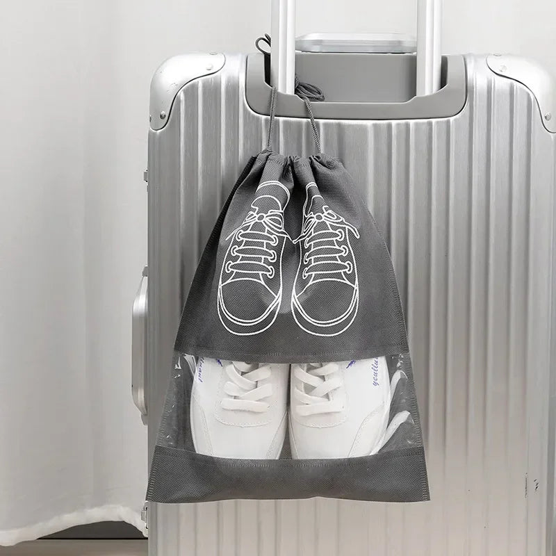 5-Piece Waterproof Shoe Storage Bags – Large Capacity Travel Organizers with Thickened Non-Woven Fabric
