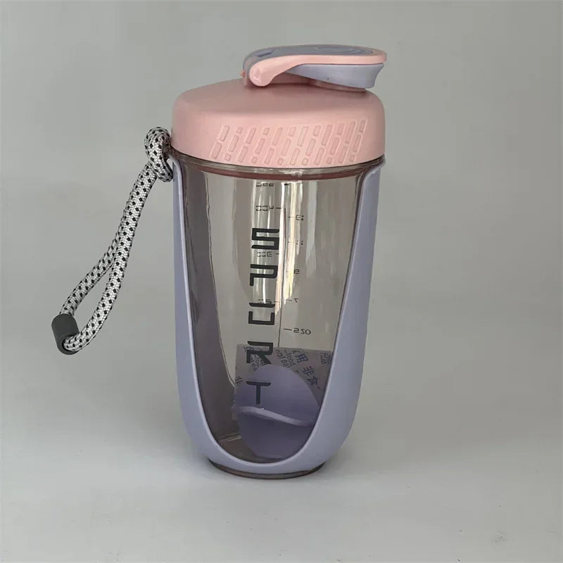 600ml Leakproof Blender Shaker Bottle with Whisk Ball – BPA-Free for Protein Shakes, Gym & Workout