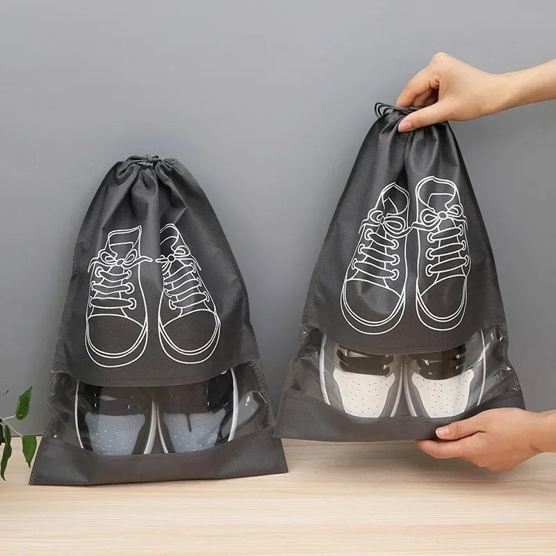 5-Piece Waterproof Shoe Storage Bags – Large Capacity Travel Organizers with Thickened Non-Woven Fabric