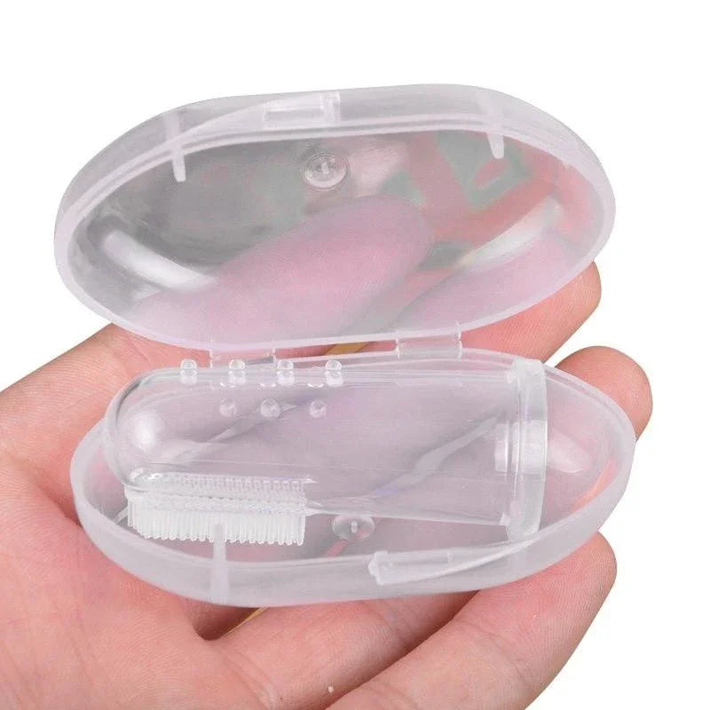 Super Soft Silicone Pet Finger Toothbrush – Gentle Dental Cleaning Tool for Dogs & Cats, Removes Tartar and Freshens Breath