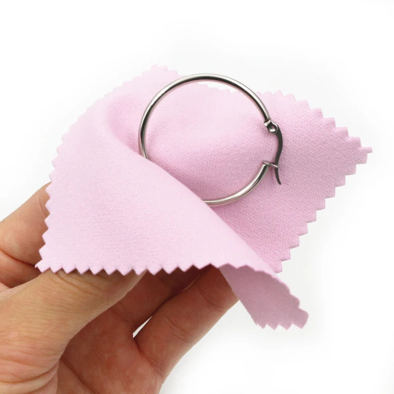 10pcs Silver Polishing Cloths – Soft Jewelry Cleaning Wipes for Silver, Gold, and Metal Accessories