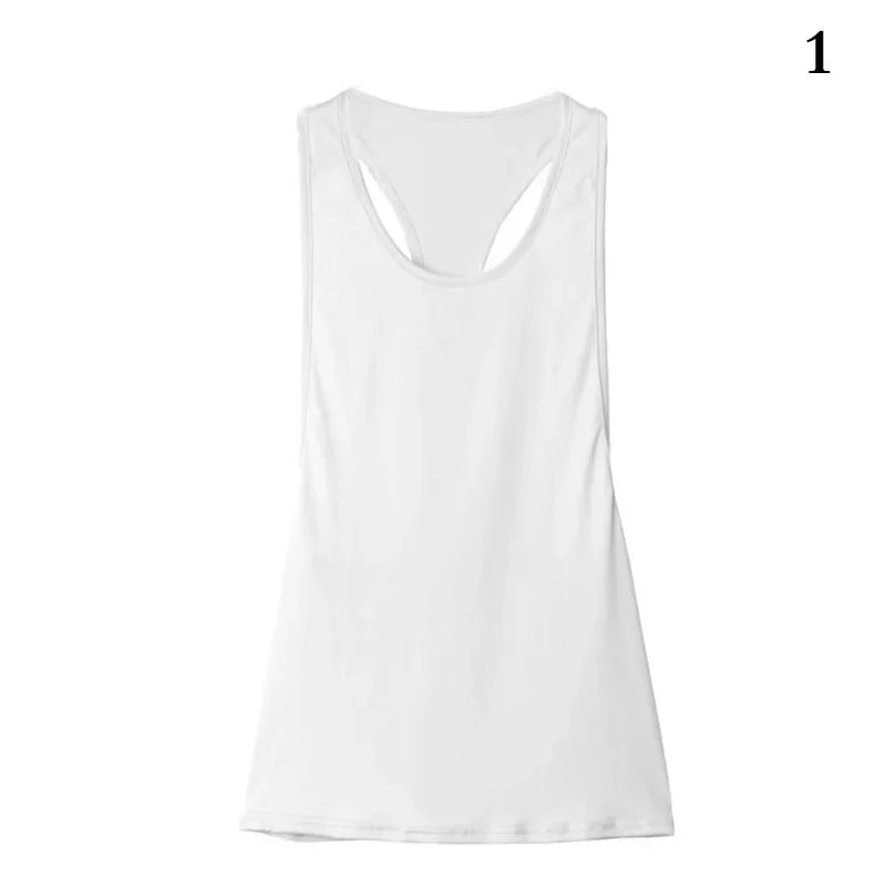 Women's Quick-Dry T-Back Tank Top – Slim Fit Sleeveless Workout Vest
