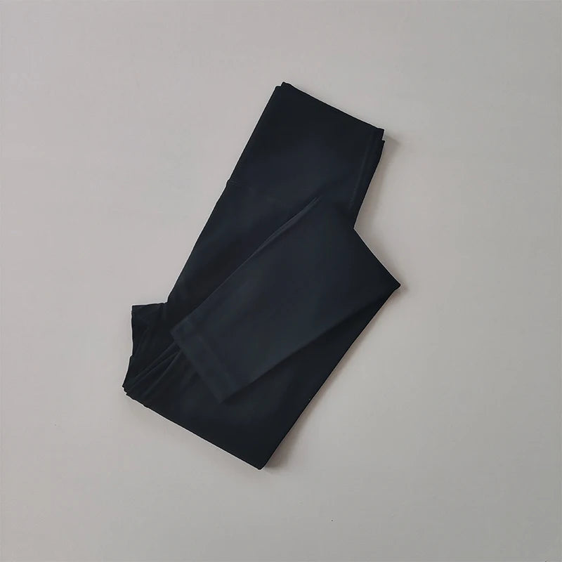 Women's High-Waist Seamless Pocket Yoga Pants – Fast-Drying Tight Leggings for Running & Fitness