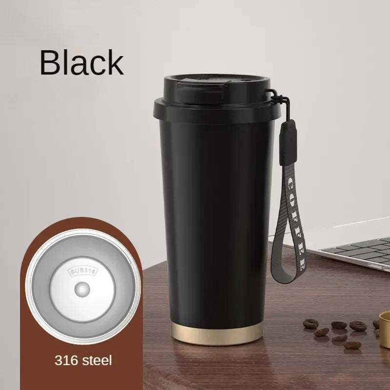 530ml Double Wall Stainless Steel Thermos Cup – Vacuum Insulated Coffee and Water Bottle