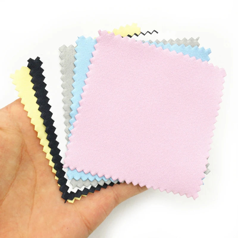 10pcs Silver Polishing Cloths – Soft Jewelry Cleaning Wipes for Silver, Gold, and Metal Accessories