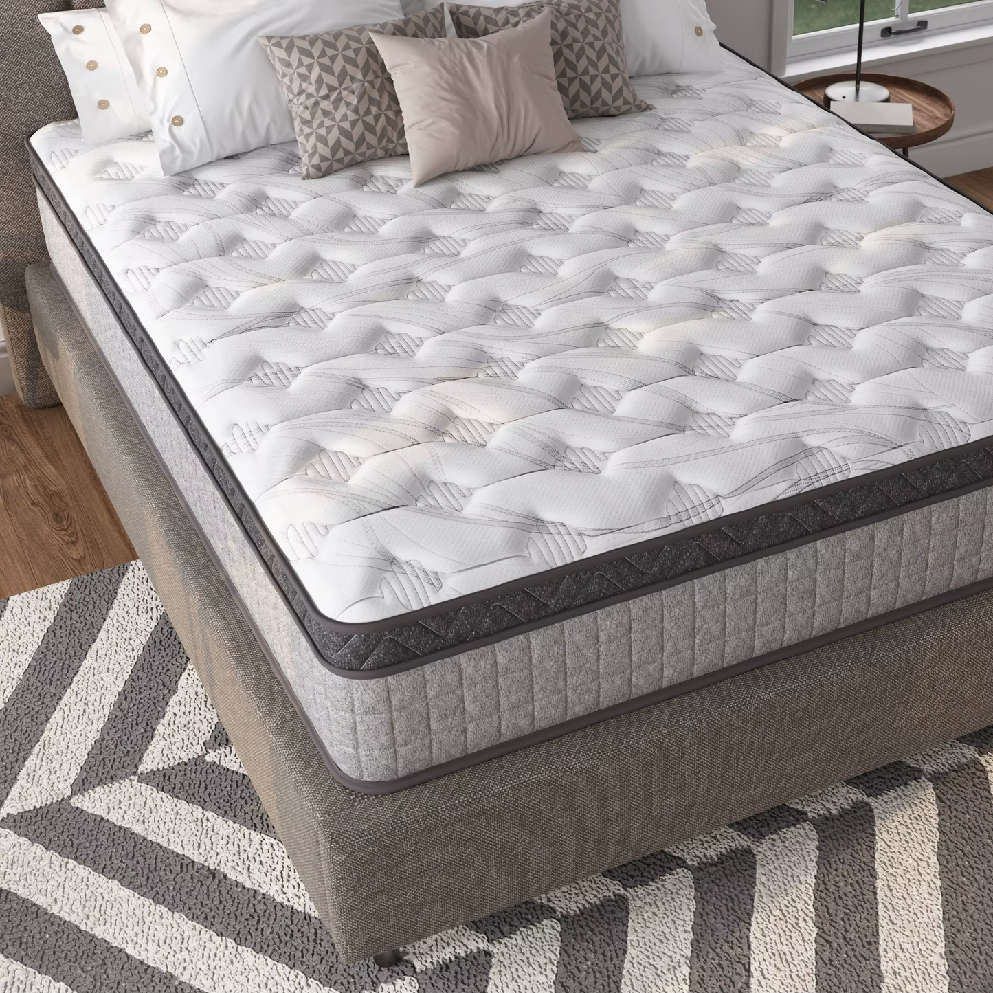 10-Inch Full Size Hybrid Mattress – Cooling Gel Memory Foam with Pocket Innerspring Support