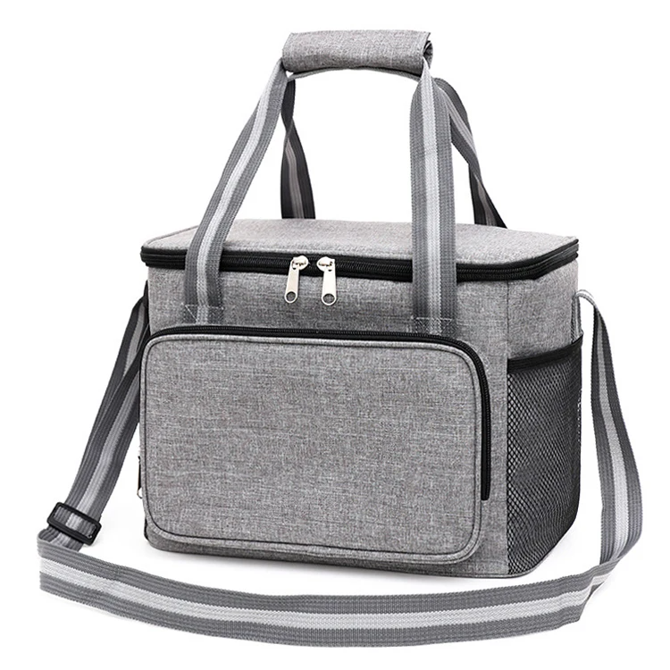 15L Large Insulated Lunch Bag – Waterproof, Leak-Proof Oxford Cloth Tote for Outdoor Picnic, Work, or School