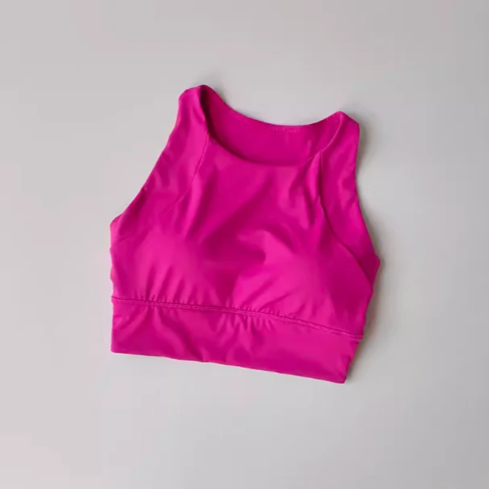 Women's Shock-Proof Full-Cup Sports Vest – Breathable All-in-One Running & Yoga Bra