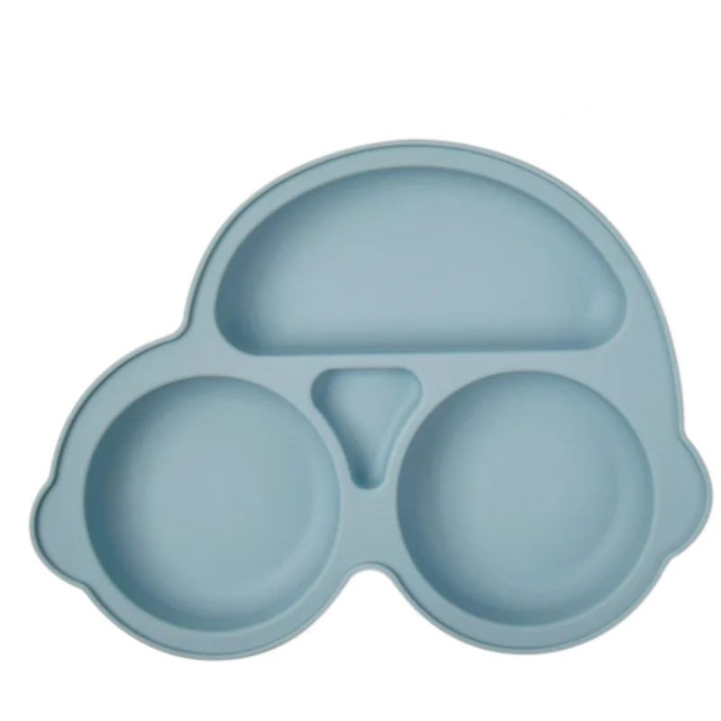 Baby Silicone Suction Plate – Smile Face Cartoon Toddler Tableware for Safe & Fun Feeding