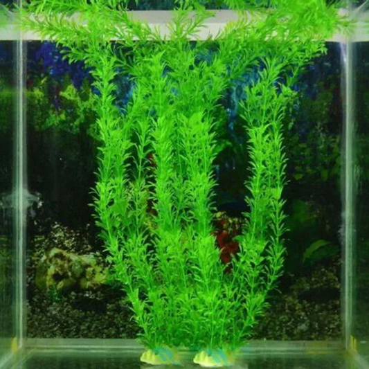 Artificial Green Grass Aquarium Decoration – Plastic Water Weeds Plant for Fish Tank Landscaping
