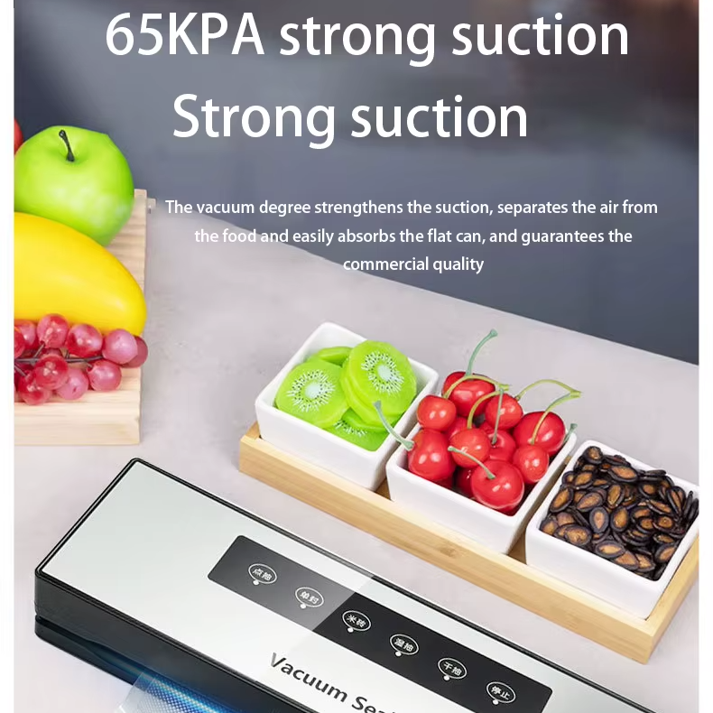 32cm Stainless Steel Vacuum Sealer Machine – Compact Household Food Saver with LED Indicator & Overheat Protection