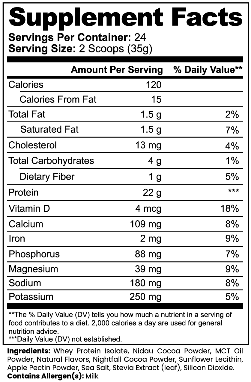 Advanced 100% Whey Protein Isolate – Rich Chocolate Flavor, 22g Protein for Muscle Recovery & Growth – 29.6oz (839g)