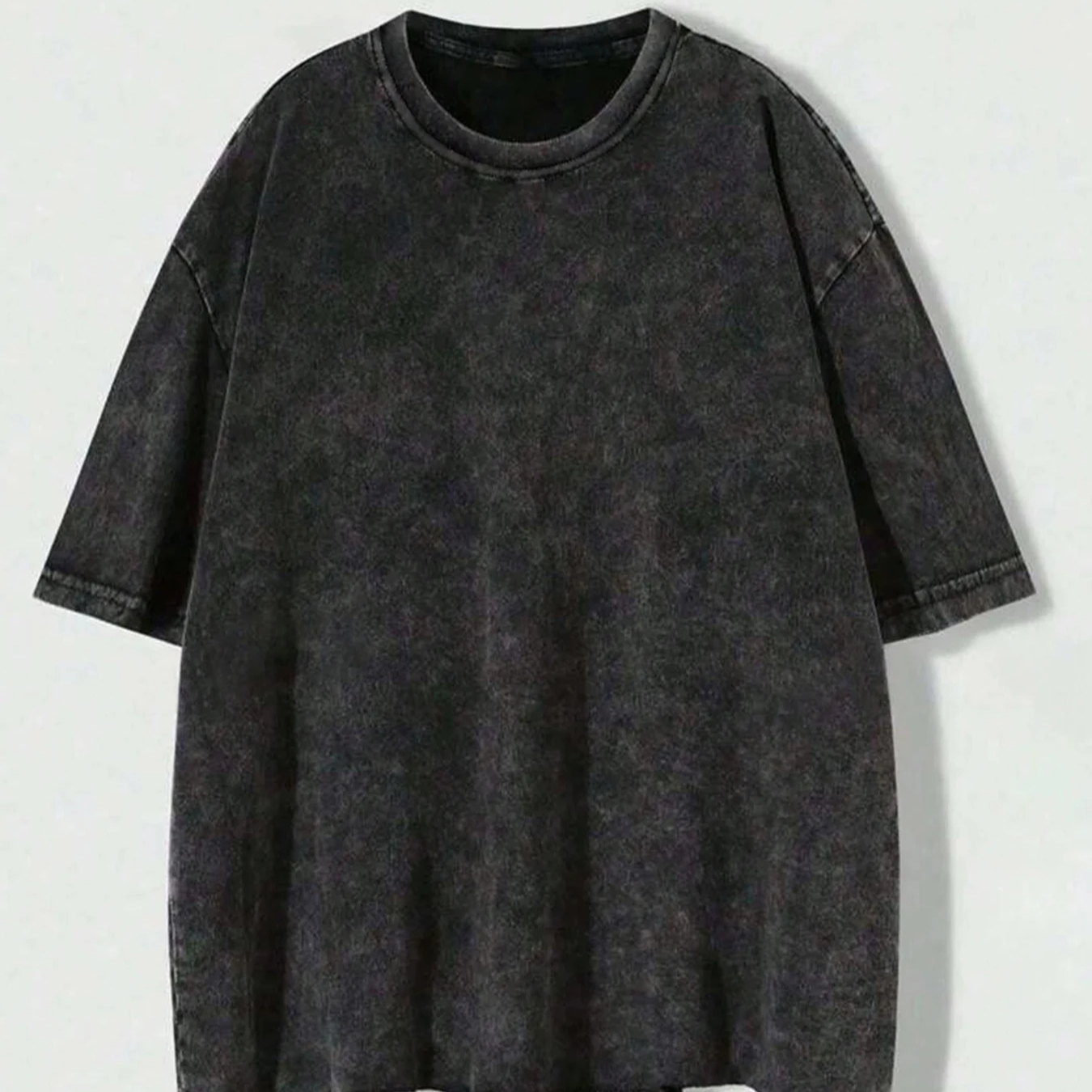 Washed Oversized Cotton T-Shirt – Vintage Y2K Short Sleeve Tee for Men and Women