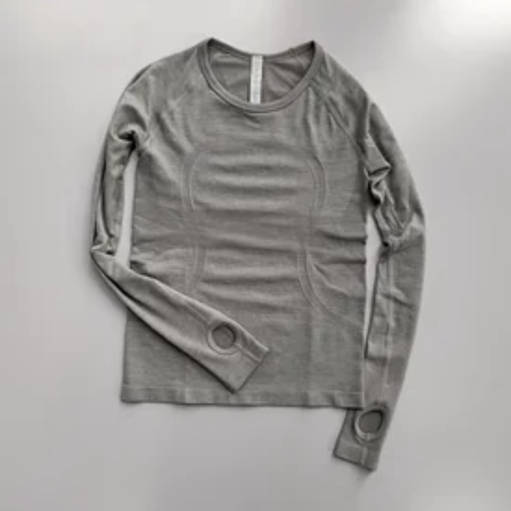 Women's Seamless Long Sleeve Yoga Top – Slim Fit Quick-Dry Fitness Shirt