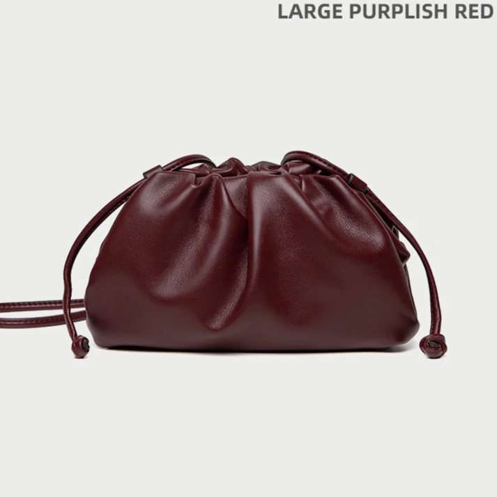Soft PU Leather Hobo Bag – Women's Minimalist Shoulder & Crossbody Handbag with Hasp Closure