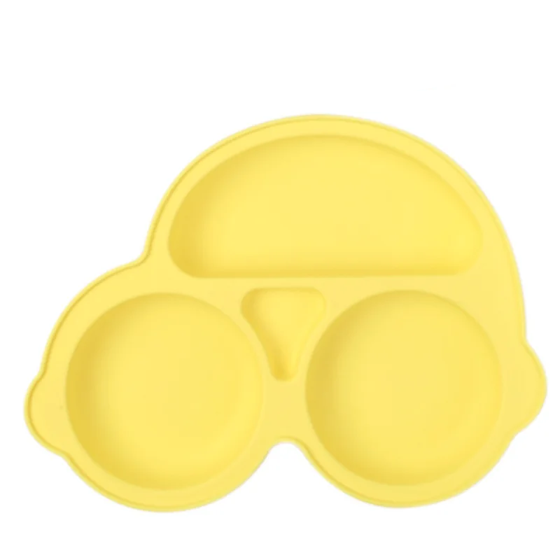 Baby Silicone Suction Plate – Smile Face Cartoon Toddler Tableware for Safe & Fun Feeding