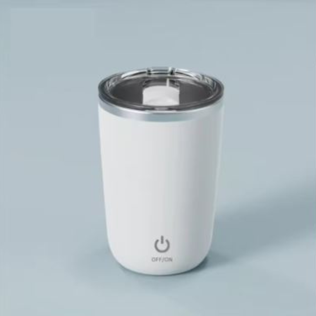 304 Stainless Steel Self-Stirring Mug – Rechargeable Automatic Magnetic Coffee Mixer Cup, 340ml Smart Water Bottle