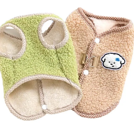 Winter Fleece Dog Coat – Soft Thick Warm Vest for Small & Medium Dogs, Chihuahua, French Bulldog, Yorkie Pet Clothes